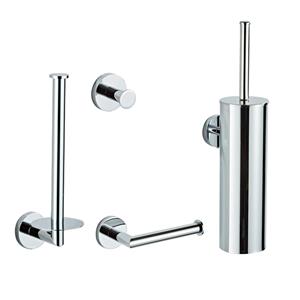 Saniclear Talpa 4-delig toiletaccessoires set chroom