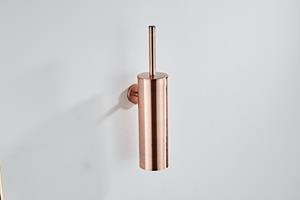 Saniclear Copper toiletborstel met wandhouder geborsteld koper
