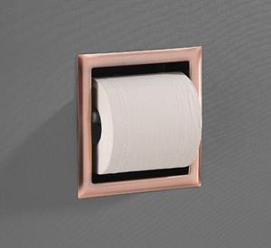 Saniclear Copper inbouw toiletrolhouder geborsteld koper