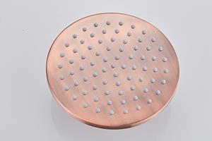 Saniclear Copper hoofddouche 20 cm geborsteld koper