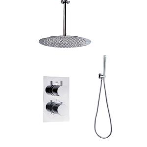 Saniclear Talpa inbouwregendouche 30cm met plafond arm chroom