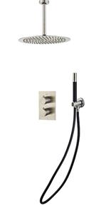 Saniclear Exclusive pro inbouw regendouche 30 cm met 3 standen handdouche RVS