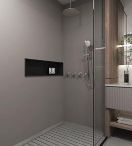 Saniclear Plus inbouw regendouche 3-weg met glijstang en plafondarm 20 chroom