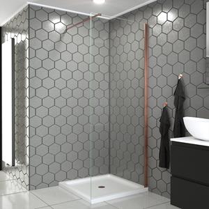 Saniclear Redro Copper inloopdouche 120 geborsteld koper