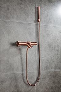 Saniclear Copper thermostatische badkraan met handdouche
