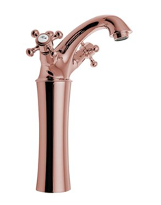 Reitano Rubinetteria Reitano Antea wastafelmengkraan  25.5 cm rosa goud inclusief pop-up waste