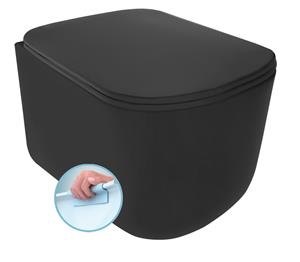 Sapho Tribeca hangend toilet Norim 35x54 mat zwart