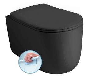 Sapho Nolita hangtoilet Norim 35x55 mat zwart