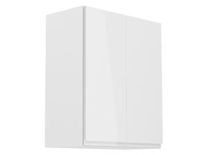 Mobistoxx Hoge keukenkast ASPAS 2 deuren 60 cm wit/hoogglans wit