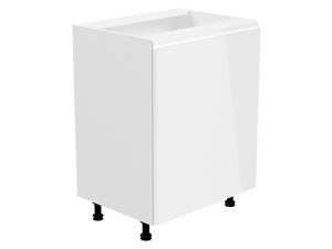 Keukenkast ASPAS 1 deur links 60 cm wit/hoogglans wit