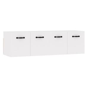 vidaXL Kleiderschrank »Wandschränke 2 Stk Hochglanz-Weiß 80x36,5x35 cm Holzwerkstoff«