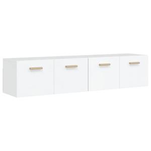 vidaXL Kleiderschrank »Wandschränke 2 Stk Hochglanz-Weiß 80x35x36,5 cm Holzwerkstoff«