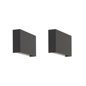 QAZQA Wandlamp otan - Zwart - Modern - B 24cm