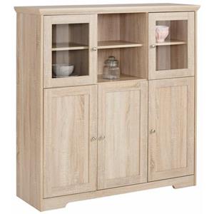 Home affaire Highboard Nanna duroplastisch oppervlak folies eiken-look, breedte 118 cm