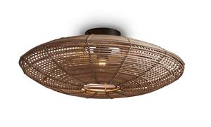 GOOD&MOJO Plafondlamp Tanami Rotan, 55cm