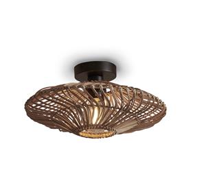 GOOD&MOJO Plafondlamp Zanzibar Rotan, 40cm