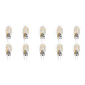 Velvalux LED Lamp 10 Pack - G4 Fitting - Dimbaar - 2W - Warm Wit 3000K - Transparant | Vervangt 20W