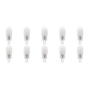 Velvalux LED Lamp 10 Pack - G4 Fitting - Dimbaar - 2W - Warm Wit 3000K - Melkwit | Vervangt 20W