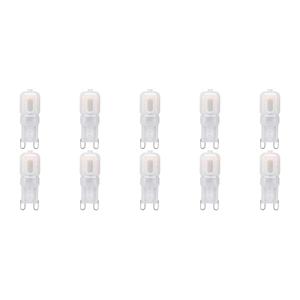 Velvalux LED Lamp 10 Pack - G9 Fitting - Dimbaar - 3W - Helder/Koud Wit 6000K - Melkwit | Vervangt 32W