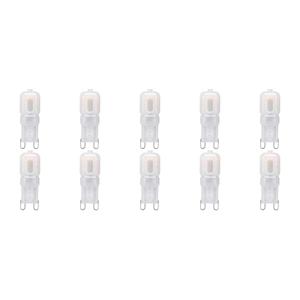 Velvalux LED Lamp 10 Pack - G9 Fitting - Dimbaar - 3W - Helder/Koud Wit 6000K - Melkwit | Vervangt 32W