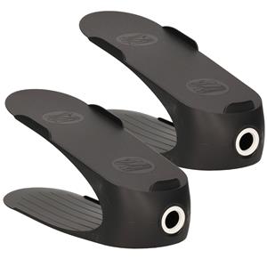 5five 2x Stuks schoenenrekjes/plankjes voor 1 paar schoenen zwart 29,5 x 25 cm -