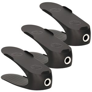 5five 4x Stuks schoenenrekjes/plankjes voor 1 paar schoenen zwart 29,5 x 25 cm -