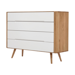 Gazzda Ena drawer 120 - 4 drawers houten ladekast naturel - 120 x 90 cm