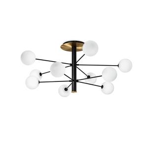 Ideallux Ideal Lux Cosmopolitan zwart/messing 10-lamps Ø124