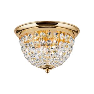 Orion Plafondlamp Plafond, goud/transparant, Ø 35 cm