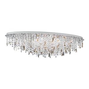 Orion Plafondlamp Crystalriver, 120 x 45 cm, chroom