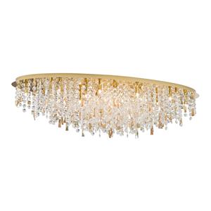 Orion Plafondlamp Crystalriver, 120 x 45 cm, goud
