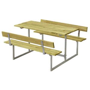 Plus Danmark Kinderpicknicktafel vuren geimpregneerd | Basic met 2 rugleuningen