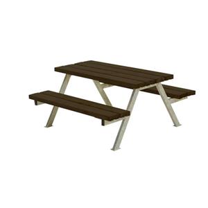 Plus Danmark Kinderpicknicktafel vuren gegrond zwart | Alpha 118 x 118 x 57 cm