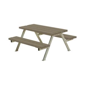 Plus Danmark Kinderpicknicktafel vuren gegrond grijsbruin | Alpha 118 x 118 x 57 cm