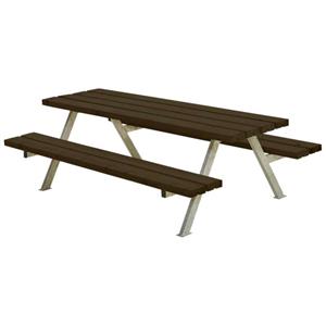 Plus Danmark Kinderpicknicktafel vuren gegrond zwart | Alpha 118 x 177 x 57 cm