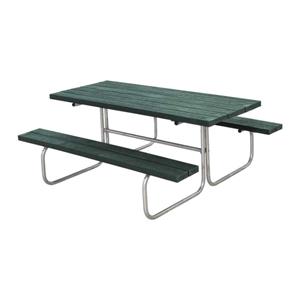 Plus Danmark Picknicktafel gerecycled kunststof | Classic groen 155 x 177 x 73 cm