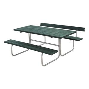 Plus Danmark Picknickset gerecycled kunststof | Classic 1 rugleuning groen 166 x 177 x 75 cm