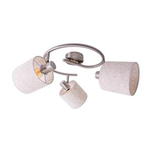 Naeve Leuchten Plafondlamp Maron, 3-lamps, textiel, beige