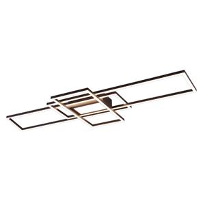 Lindby Ismera LED plafondlamp 3 frames, antraciet