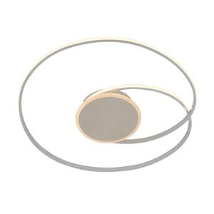 Lindby Dorle LED plafondlamp, chroom, Ø 60 cm