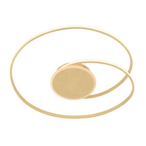 Lindby Dorle LED plafondlamp, goud, Ø 60 cm