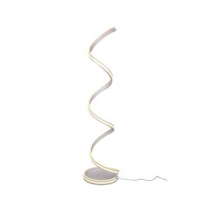 LINDBY Salloa Spiral-Stehlampe, Dimmer, CCT, weiß