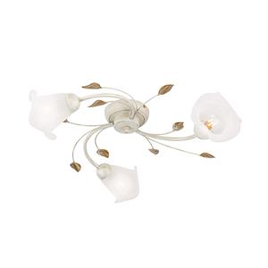 Orion Plafondlamp Sisi, 3-lamps, ivoor-goud