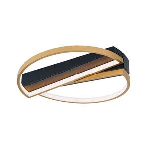 Orion LED plafondlamp Olga, zwart/goud