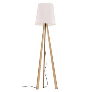 Rothfels Jata driepoot vloerlamp, hout, sits, wit
