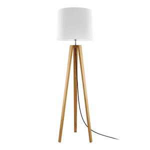 HerzBlut Anni vloerlamp, asteiken geolied/wit