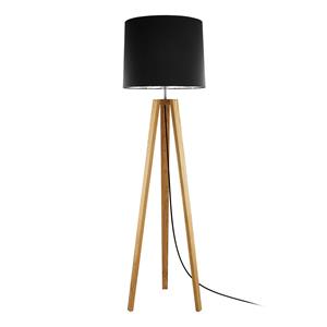 HerzBlut Anni vloerlamp, asteiken geolied/zwart