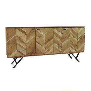 KantoormeubelenPlus Dressoir Sulkava acaciahout 160 x 40 x 76 cm