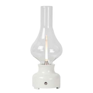 Lucide JASON - Oplaadbare Tafellamp - Accu/Batterij - LED Dimb. - 1x2W 3000K - 3 StepDim - Wit