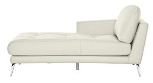W.Schillig Chaiselongue softy, mit dekorativer Heftung im Sitz, Füße Chrom glänzend